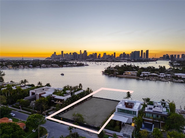 228302 W Dilido Dr, Miami Beach, FL 33139 - water view with city skyline