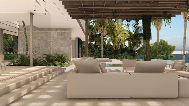 228302 W Dilido Dr, Miami Beach, FL 33139 - view of patio / terrace featuring an outdoor hangout area