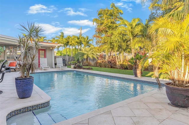 view of pool with a patio