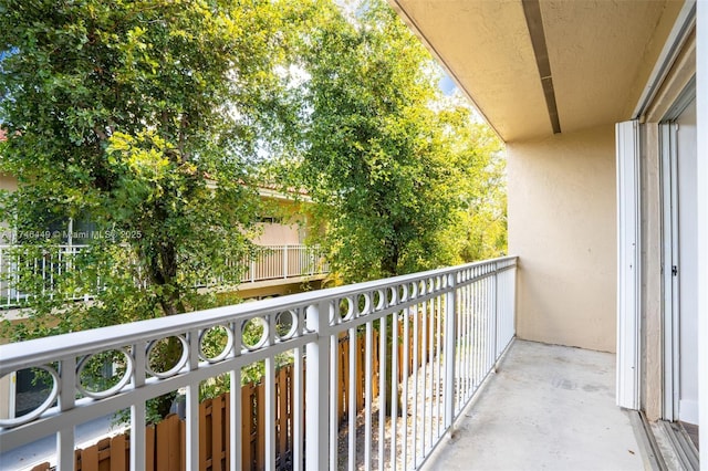 view of balcony