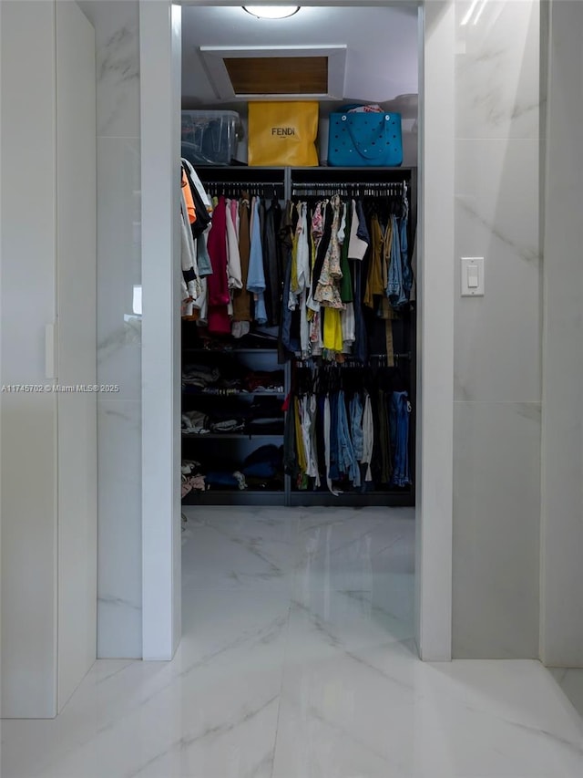 view of closet