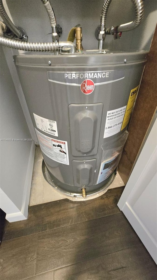 utilities featuring electric water heater