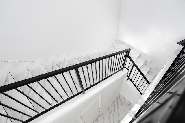 312 SE Via Sangro Prt, St Lucie, FL 34952 - stairway with marble look tile flooring