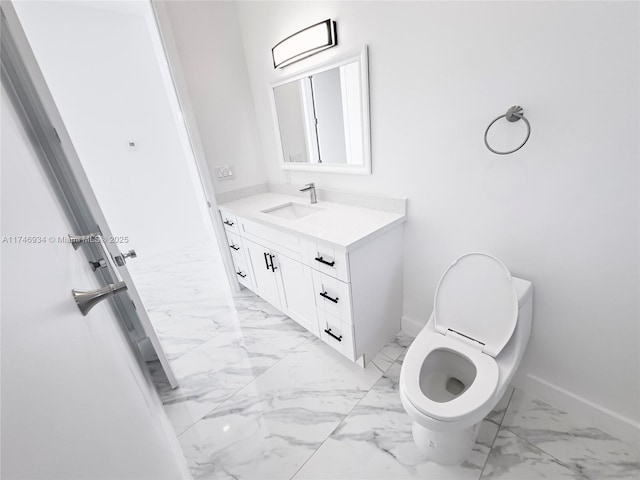 312 SE Via Sangro Prt, St Lucie, FL 34952 - bathroom featuring marble finish flooring and vanity