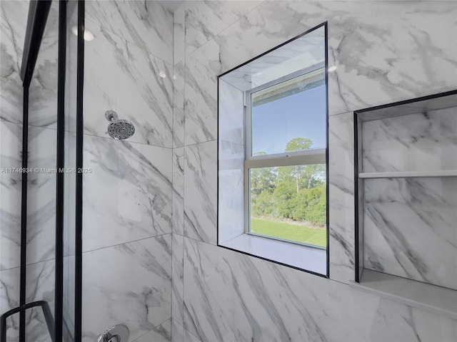 312 SE Via Sangro Prt, St Lucie, FL 34952 - bathroom view of a marble finish shower