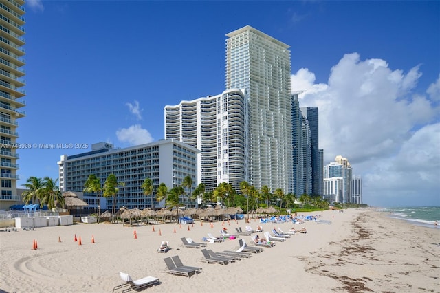 water view with a beach view