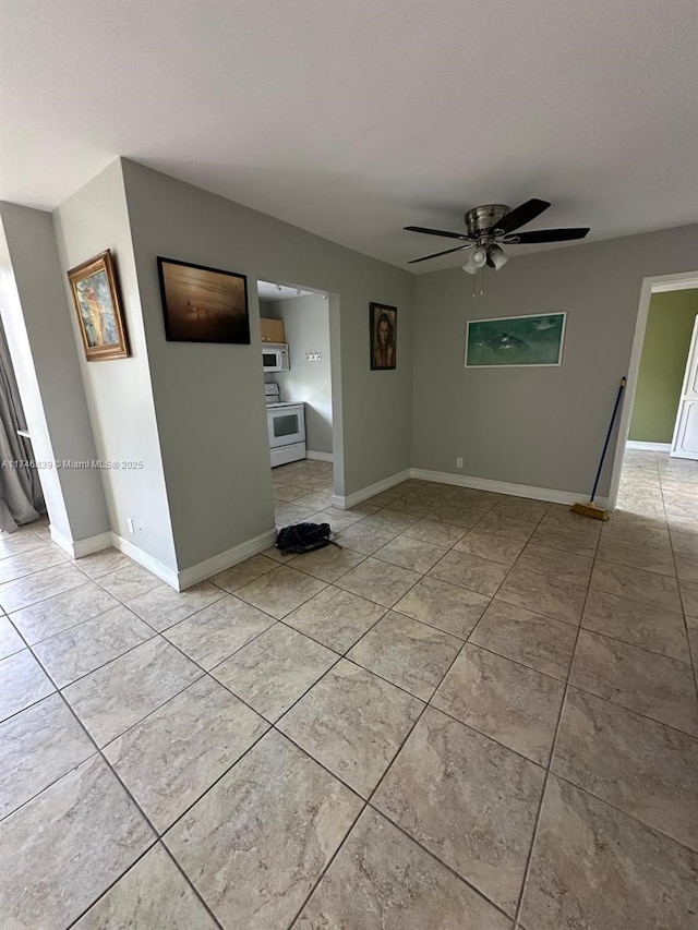 17011 N Bay Rd Unit 507, Sunny Isles Beach, FL 33160 - unfurnished room with a ceiling fan and light tile patterned flooring