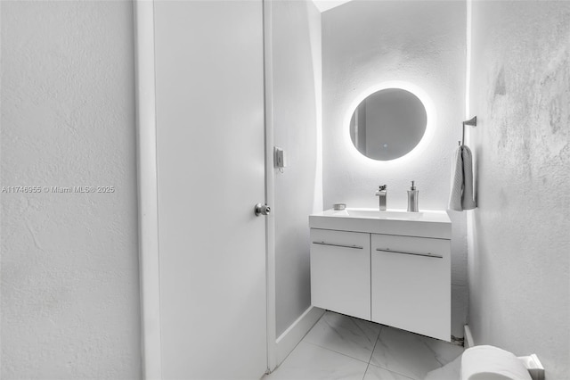 bathroom featuring vanity