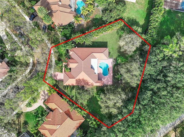 birds eye view of property