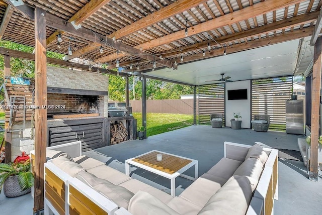 view of patio / terrace with outdoor lounge area