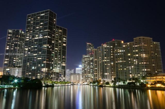 view of city with a water view