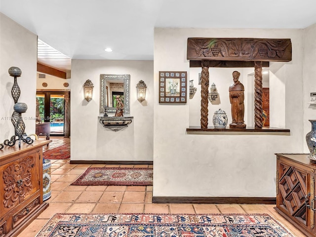 6200 SW 112th St, Pinecrest, FL 33156 - corridor with baseboards and recessed lighting