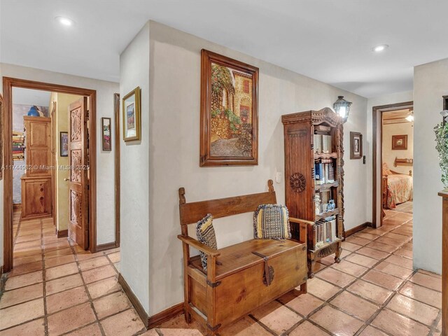 6200 SW 112th St, Pinecrest, FL 33156 - hall with baseboards and recessed lighting