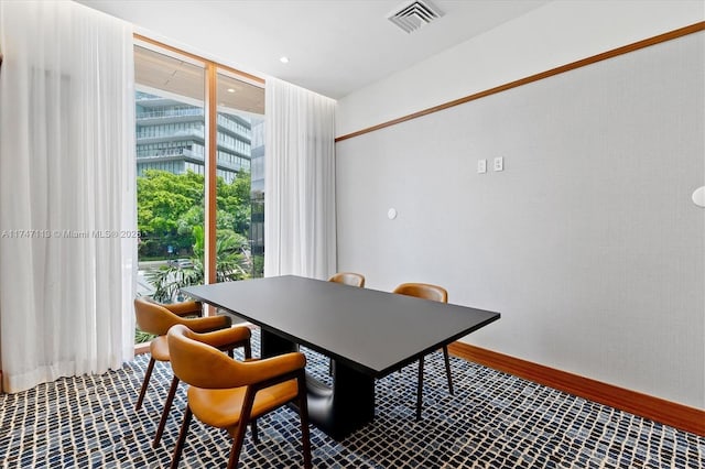 view of dining area