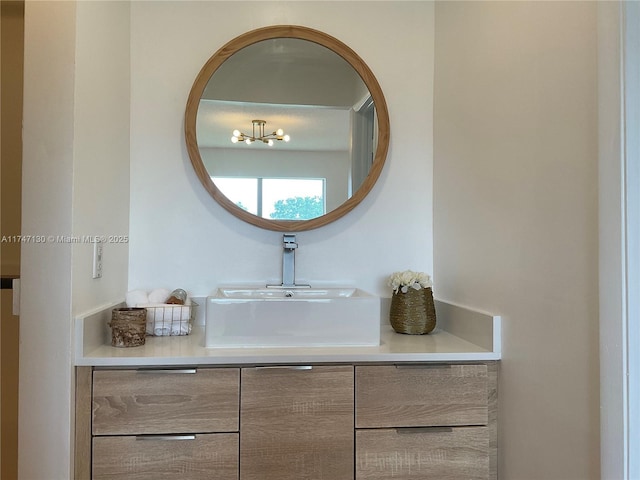 bathroom featuring vanity