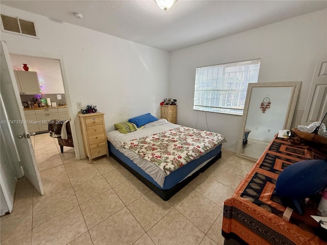 view of tiled bedroom