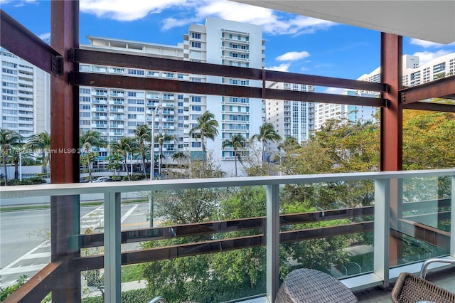 view of balcony