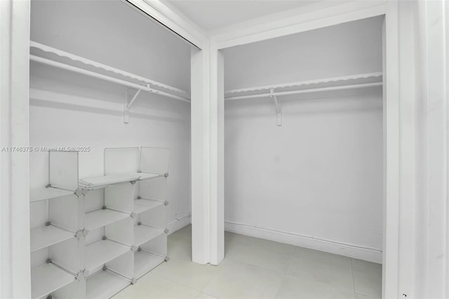 view of closet