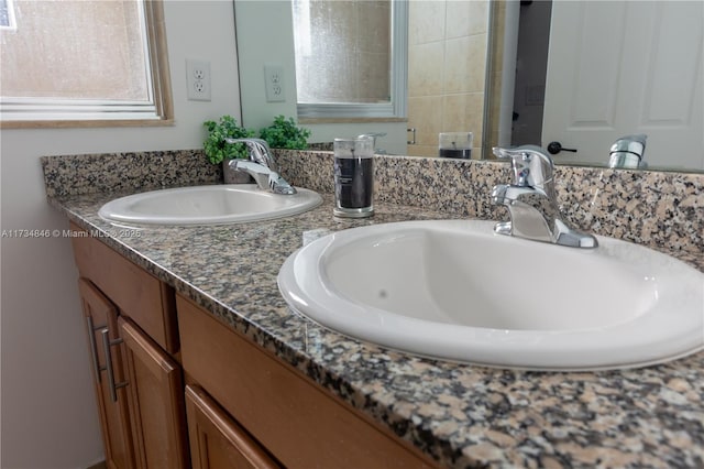 bathroom featuring vanity