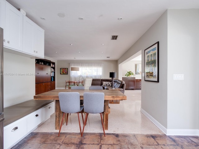 view of dining space