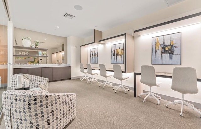 5350 NW 84th Ave Unit 601, Doral, FL 33166 - living area featuring carpet floors and baseboards