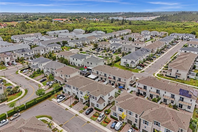 bird's eye view featuring a residential view