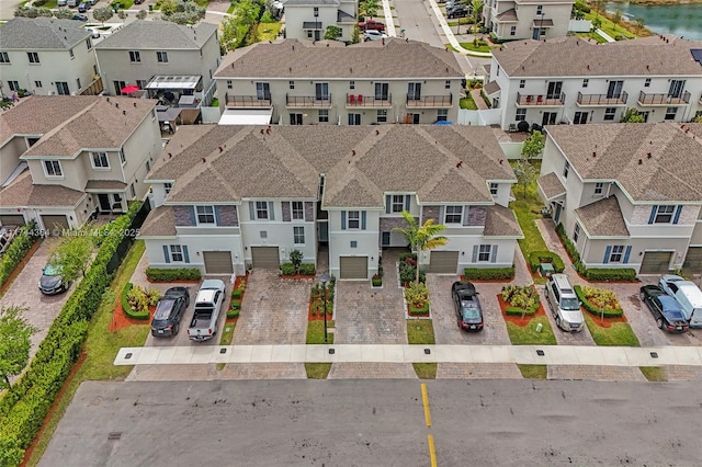 aerial view featuring a residential view