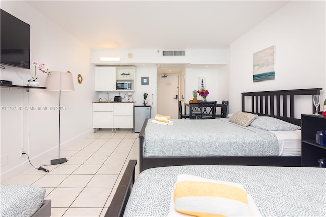 view of tiled bedroom