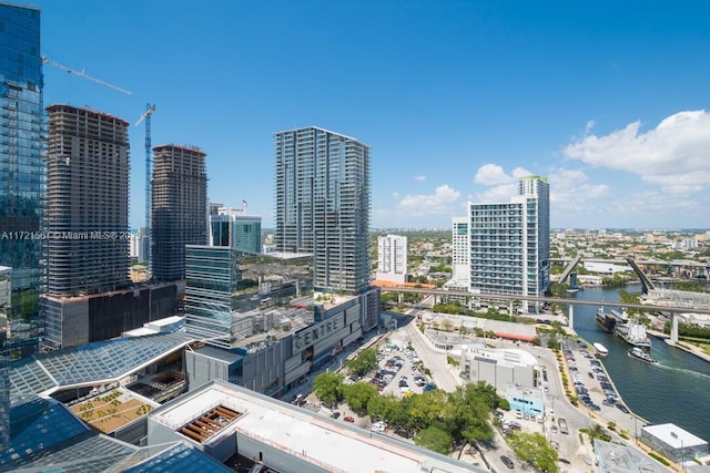 city view featuring a water view