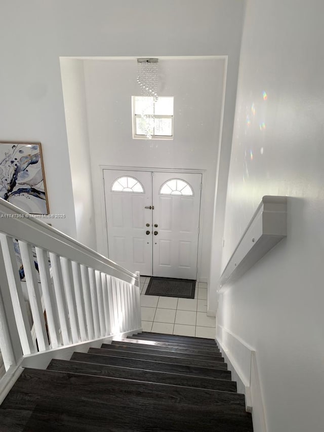 862 NW 132nd Ct, Miami, FL 33182 - entryway with stairway and wood finished floors