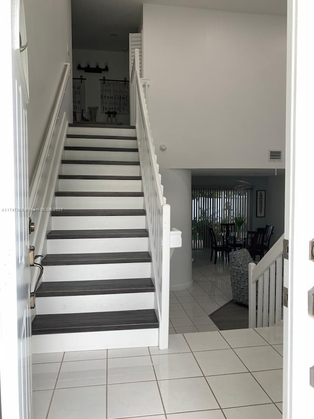 862 NW 132nd Ct, Miami, FL 33182 - stairway with tile patterned floors and visible vents