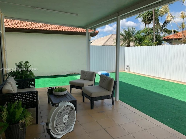 862 NW 132nd Ct, Miami, FL 33182 - view of patio / terrace with a fenced backyard