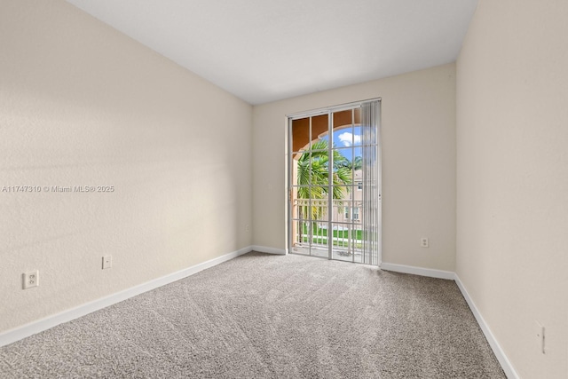 view of carpeted empty room