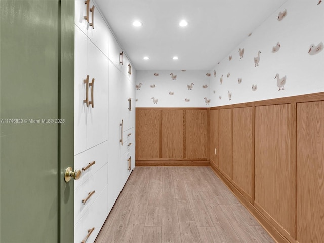 empty room featuring light hardwood / wood-style flooring