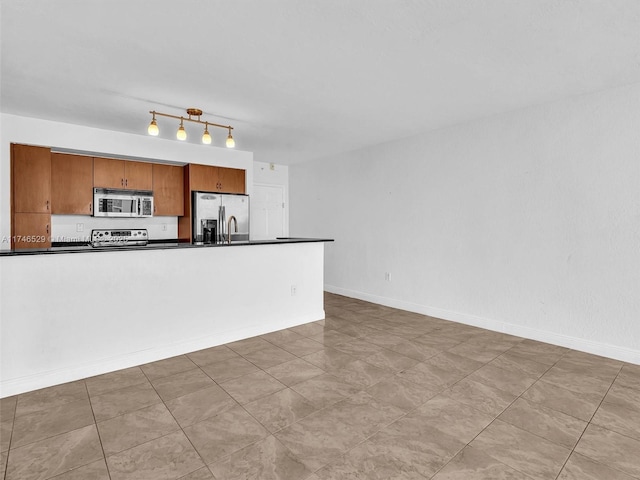 kitchen with stainless steel appliances