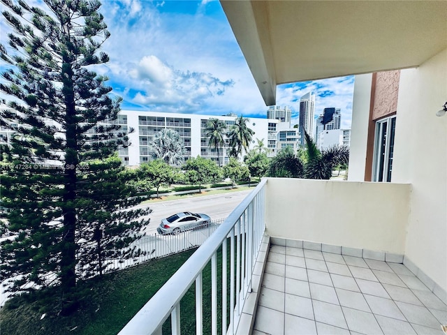 view of balcony