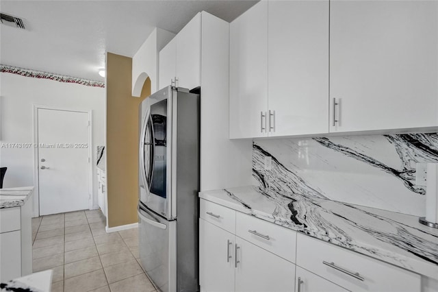 1588 SW 191st Ave, Pembroke Pines, FL 33029 - kitchen with white cabinets, smart refrigerator, and visible vents