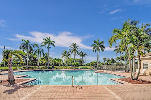 1588 SW 191st Ave, Pembroke Pines, FL 33029 - pool with a patio area and fence