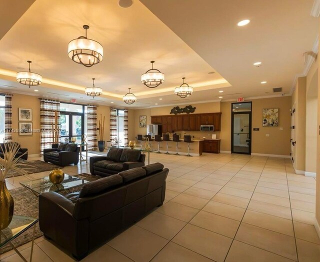 15124 SW 176th Ter, Miami, FL 33187 - lobby featuring recessed lighting and ornamental molding