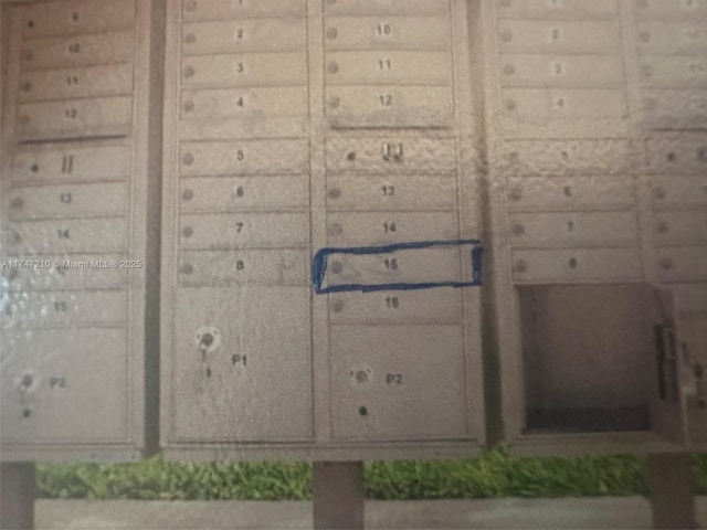 exterior space featuring mail area