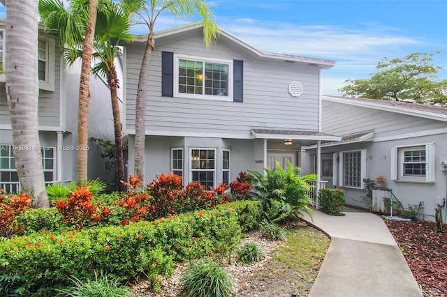 view of front of property with stucco siding