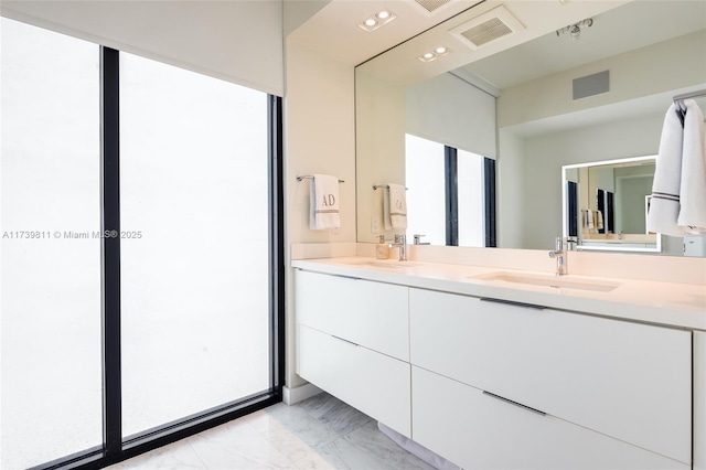 bathroom featuring vanity