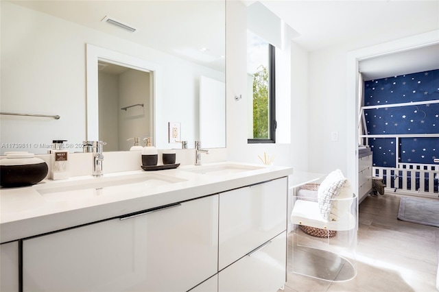 bathroom with vanity