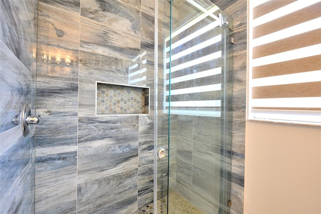 1632 NE Winterberry Ln, Weston, FL 33327 - full bathroom featuring radiator heating unit and a tile shower