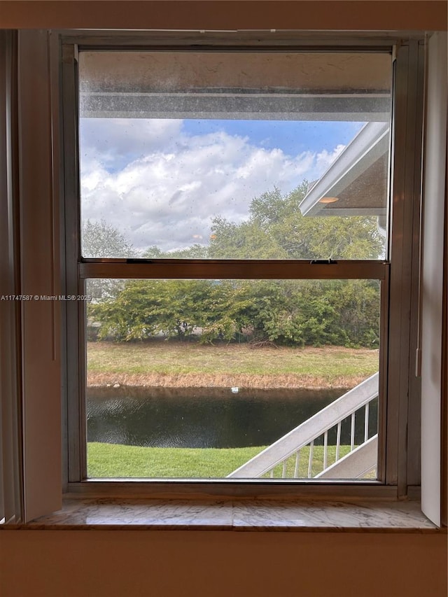 details featuring a water view