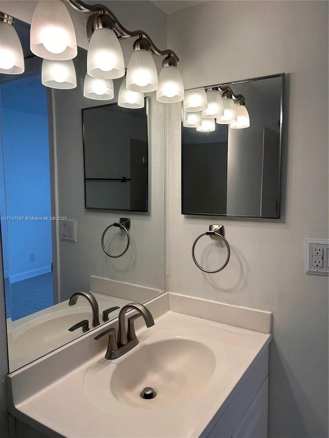 bathroom featuring vanity