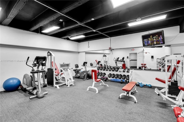 view of exercise room