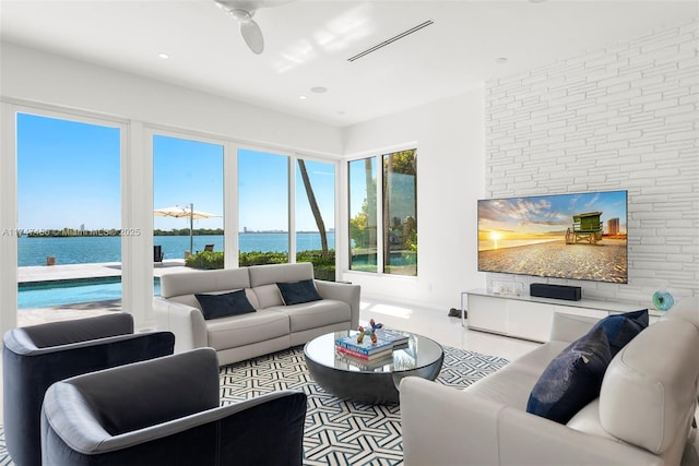 7331 Belle Meade Island Dr, Miami, FL 33138 - living area with recessed lighting