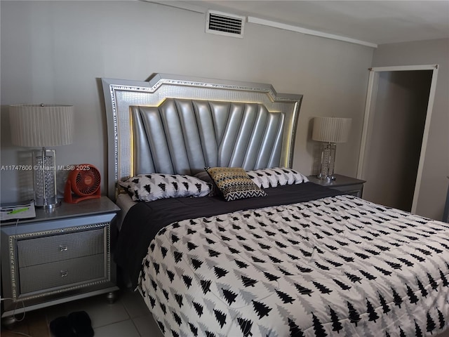 view of tiled bedroom