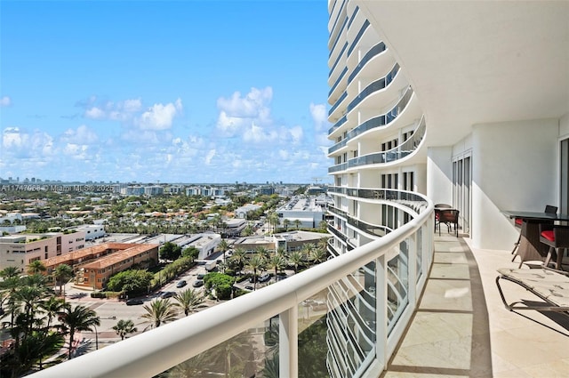 view of balcony